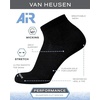 image:imageVan Heusen Mens 12 Pack Stretch Moisture Wicking Cushioned Quarter SocksGrey HeatherBlack