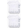 image:imageVan Heusen Mens 12 Pack Stretch Moisture Wicking Cushioned Quarter SocksOffwhite