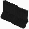image:imageVan Heusen Mens 14 Pack Soft Stretch Moisture Wicking Dress Crew SocksAll Black