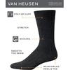 image:imageVan Heusen Mens 14 Pack Soft Stretch Moisture Wicking Dress Crew SocksBlues