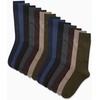 image:imageVan Heusen Mens 14 Pack Soft Stretch Moisture Wicking Dress Crew SocksHeather Multi