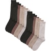 image:imageVan Heusen Mens 14 Pack Soft Stretch Moisture Wicking Dress Crew SocksNeutral Assorted