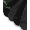 image:imageVan Heusen Mens 5 Pack Cushioned Athletic Crew Running SocksGrey HeatherBlack