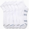 image:imageVan Heusen Mens 6 Pack Stretch Moisture Wicking Cushioned Quarter SocksOffwhite