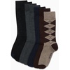 image:imageVan Heusen Mens 7 Pack Dress Casual Crew Socks Stretch MoistureWickingBrown Heather