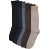 image:imageVan Heusen Mens 7 Pack Dress Casual Crew Socks Stretch MoistureWickingBrown Multi