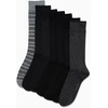 image:imageVan Heusen Mens 7 Pack Dress Casual Crew Socks Stretch MoistureWickingGrey Plaid Multi