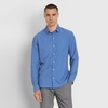 image:imageVan Heusen Mens AllWay Performance Stretch Long Sleeve Button Up Shirt Slim Fit Regular Length Quick DryRiverside Blue