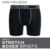 image:imageVan Heusen Mens Boxer Briefs 6 Pack Stretch Boxers No Fly Pouch 6 InseamBlack