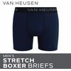 image:imageVan Heusen Mens Boxer Briefs 6 Pack Stretch Boxers No Fly Pouch 6 InseamBlackMedium GreyGreenBlackDark GreyLight Grey