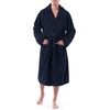 image:imageVan Heusen Mens Comfort Soft Fleece RobeNavyChevron