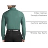 image:imageVan Heusen Mens Dress Shirt Fitted Poplin SolidDark Leaf