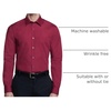 image:imageVan Heusen Mens Dress Shirt Fitted Poplin SolidMagenta