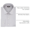 image:imageVan Heusen Mens Dress Shirt Regular Fit Flex Collar CheckGrey Pearl