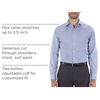 image:imageVan Heusen Mens Dress Shirt Regular Fit Flex Collar CheckMidnight