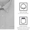 image:imageVan Heusen Mens Dress Shirt Regular Fit Non Iron SolidFrench Grey