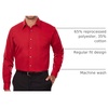 image:imageVan Heusen Mens Dress Shirt Regular Fit Poplin SolidFlame
