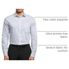image:imageVan Heusen Mens Dress Shirt Regular Fit Ultra Wrinkle Free Flex Collar Stretch CheckMulti Blue