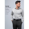 image:imageVan Heusen Mens Dress Shirt Slim Fit Ultra Wrinkle Free Flex Collar StretchBlack 2