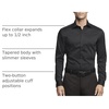 image:imageVan Heusen Mens Dress Shirt Slim Fit Ultra Wrinkle Free Flex Collar StretchBlack 2