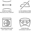 image:imageVan Heusen Mens Dress Shirt Slim Fit Ultra Wrinkle Free Flex Collar StretchFire Multi