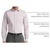 image:imageVan Heusen Mens Dress Shirt Slim Fit Ultra Wrinkle Free Flex Collar StretchGrenadine