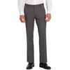 image:imageVan Heusen Mens Essential Slim Fit Flat Front Dress Pant Stretch Fabric amp Waistband Machine WashableHigh Rise Grey