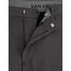 image:imageVan Heusen Mens Essential Slim Fit Flat Front Dress Pant Stretch Fabric amp Waistband Machine WashableHigh Rise Grey