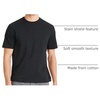 image:imageVan Heusen Mens Essential Stain Shield TShirtBlack Heather
