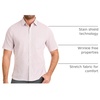 image:imageVan Heusen Mens Essential Woven Short Sleeve Button UpPink Nectar