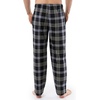 image:imageVan Heusen Mens Flannel Fleece Sleep PantBlack Plaid