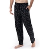 image:imageVan Heusen Mens Flannel Fleece Sleep PantBlackPaisley