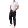 image:imageVan Heusen Mens Flannel Fleece Sleep PantBlackPaisley