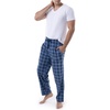 image:imageVan Heusen Mens Flannel Fleece Sleep PantNavy Plaid