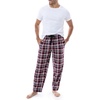 image:imageVan Heusen Mens Flannel Fleece Sleep PantRed Plaid