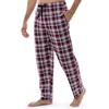 image:imageVan Heusen Mens Flannel Fleece Sleep PantRed Plaid