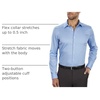 image:imageVan Heusen Mens Flex Collar Slim Fit Stretch Dress ShirtBlue Frost