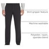 image:imageVan Heusen Mens Flex Flat Front Straight Fit PantBlack