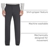 image:imageVan Heusen Mens Flex Flat Front Straight Fit PantCharcoal