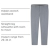 image:imageVan Heusen Mens Flex Flat Front Straight Fit PantMonument Heather  Soft Lux
