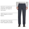 image:imageVan Heusen Mens Flex Flat Front Straight Fit PantSlate Blue