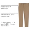 image:imageVan Heusen Mens Flex Flat Front Straight Fit PantTigers Eye Khaki  Soft Lux