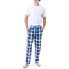 image:imageVan Heusen Mens Jersey Knit Sleep PantBlue Plaid