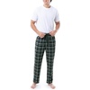 image:imageVan Heusen Mens Jersey Knit Sleep PantGreen Plaid