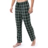 image:imageVan Heusen Mens Jersey Knit Sleep PantGreen Plaid