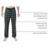 image:imageVan Heusen Mens Jersey Knit Sleep PantGreen Plaid