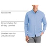 image:imageVan Heusen Mens NoIron Long Sleeve Button Down Shirt Comfortable Stretch FabricBel Air Blue