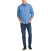 image:imageVan Heusen Mens NoIron Long Sleeve Button Down Shirt Comfortable Stretch FabricChina Blue Vhr