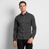 image:imageVan Heusen Mens NoIron Long Sleeve Button Down Shirt Comfortable Stretch FabricIron Grey  Slim Fit