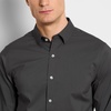 image:imageVan Heusen Mens NoIron Long Sleeve Button Down Shirt Comfortable Stretch FabricIron Grey  Slim Fit